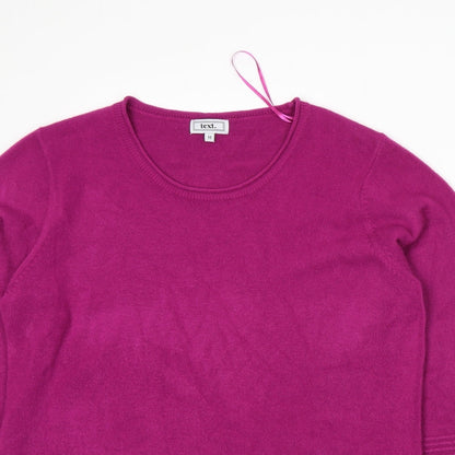 Text. Womens Purple   Pullover Jumper Size M