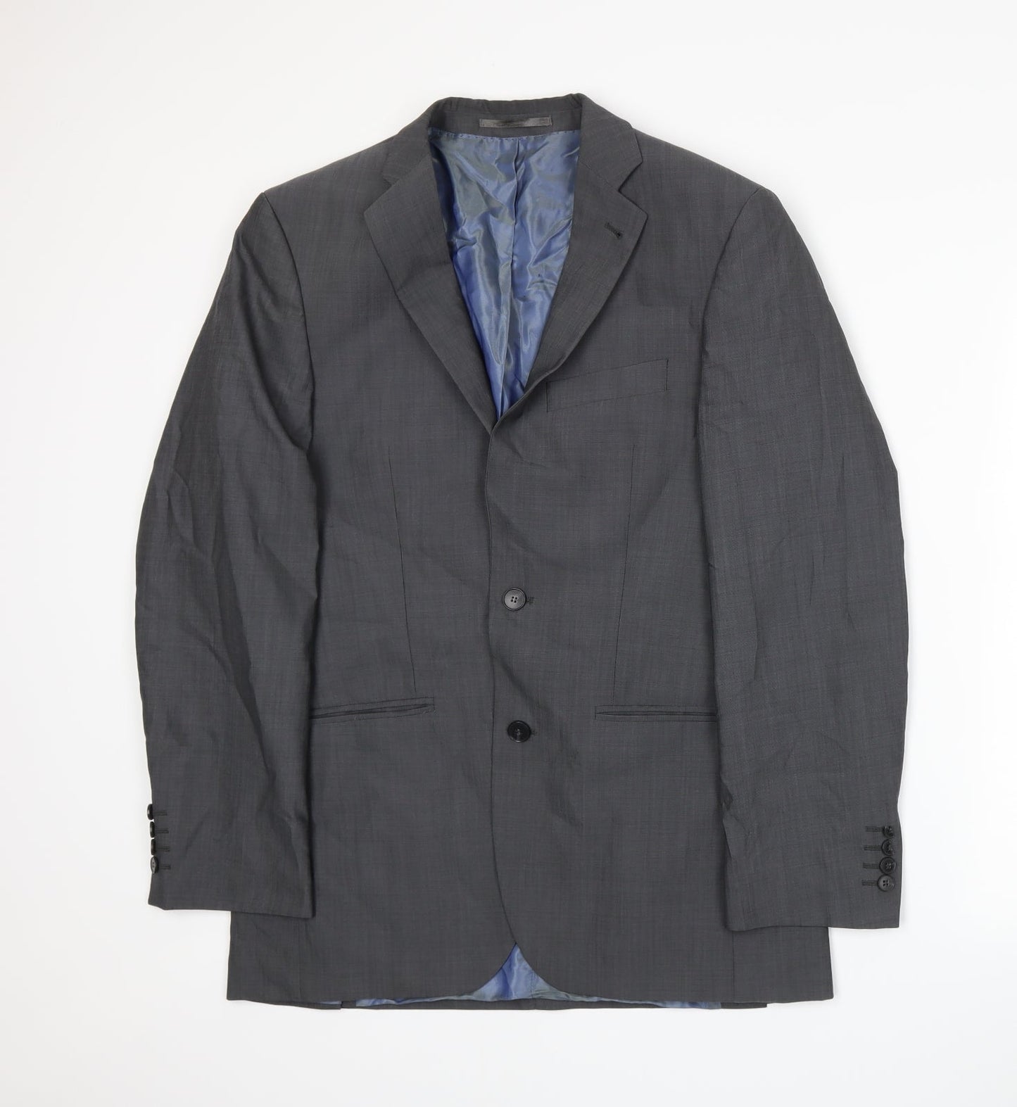 Mens UK Size L Preworn Regular Grey Suit Jacket