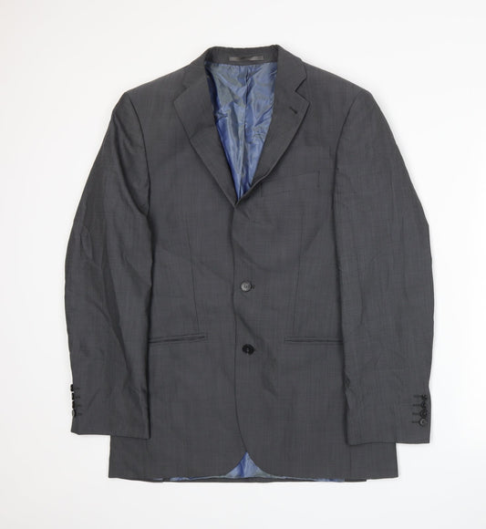 Mens UK Size L Preworn Regular Grey Suit Jacket