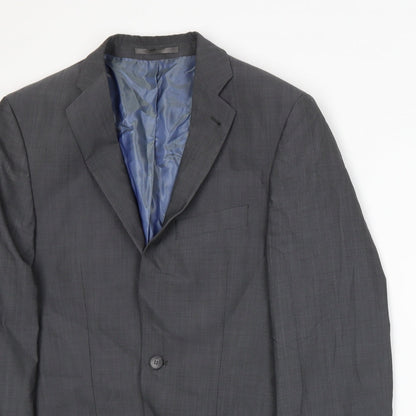 Mens UK Size L Preworn Regular Grey Suit Jacket