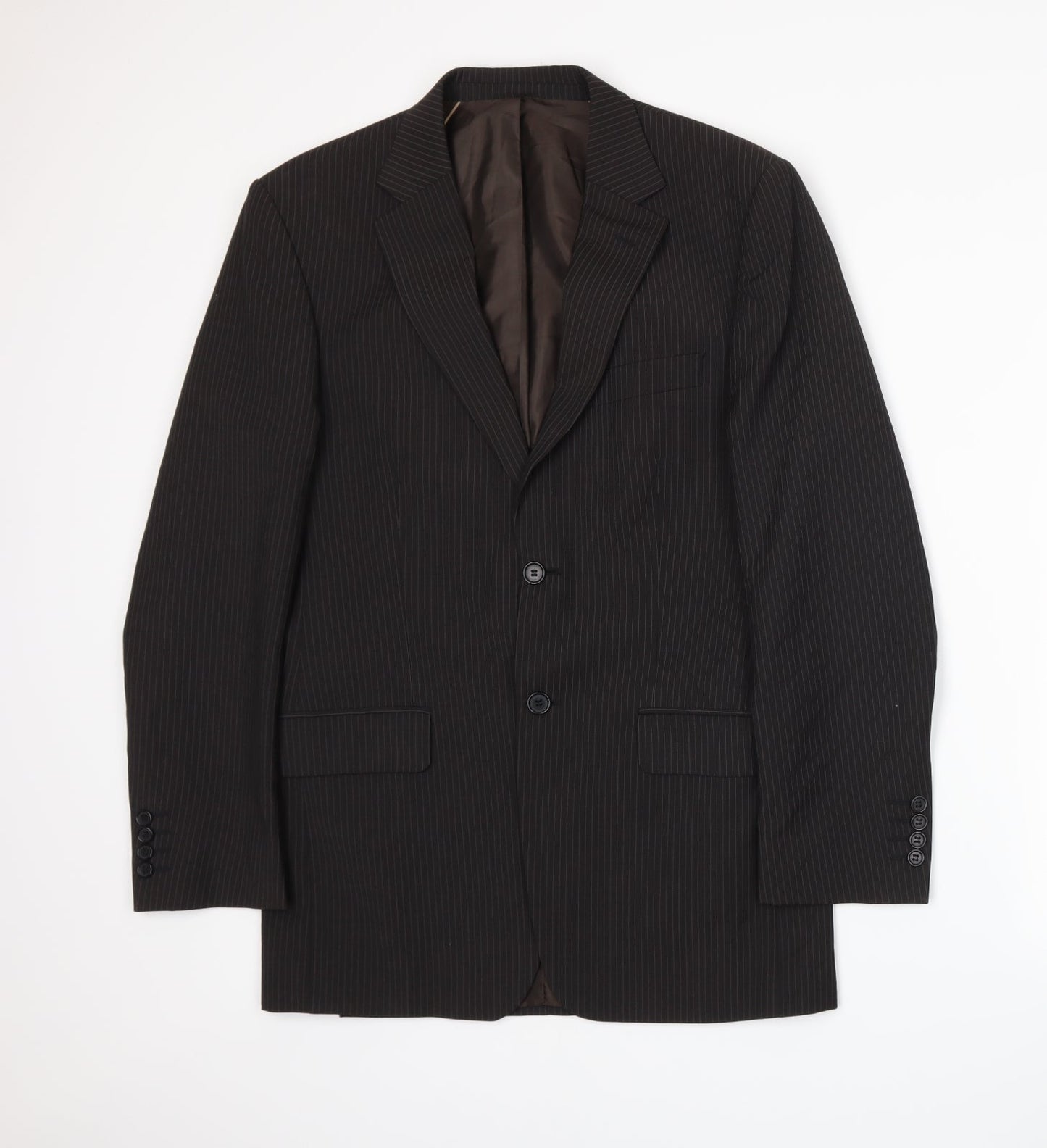 Mens UK Size S Marks and Spencer Regular Brown Suit Jacket
