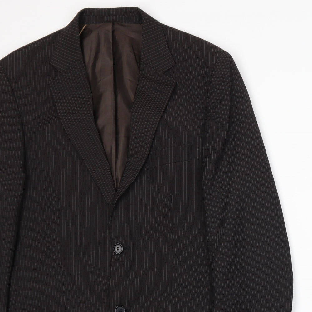 Mens UK Size S Marks and Spencer Regular Brown Suit Jacket
