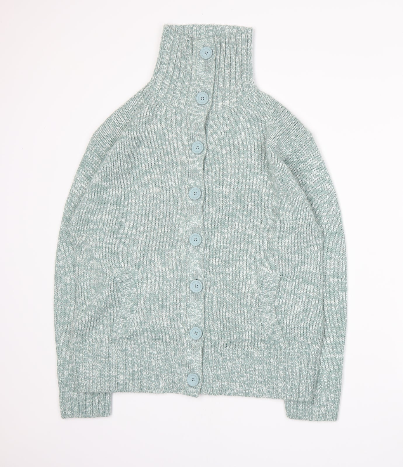 Bonmarché Womens Blue  Knit Cardigan Jumper Size L