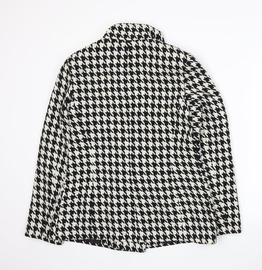 F&F Womens White Houndstooth  Jacket  Size 10