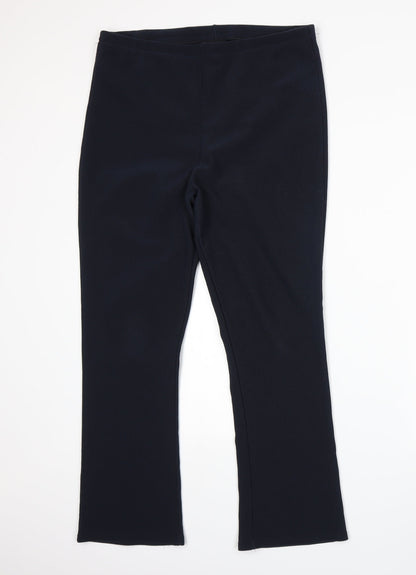 Womens UK Size 14 Preworn Regular Fit Sweatpants Blue Trousers