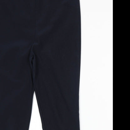 Womens UK Size 14 Preworn Regular Fit Sweatpants Blue Trousers
