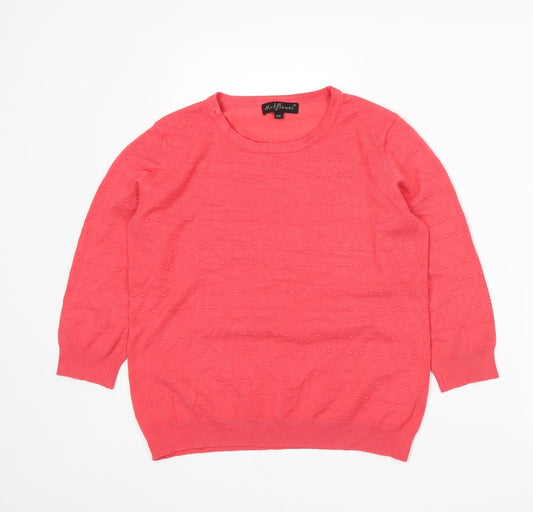 Mudflower Womens Pink  Knit Pullover Jumper Size S