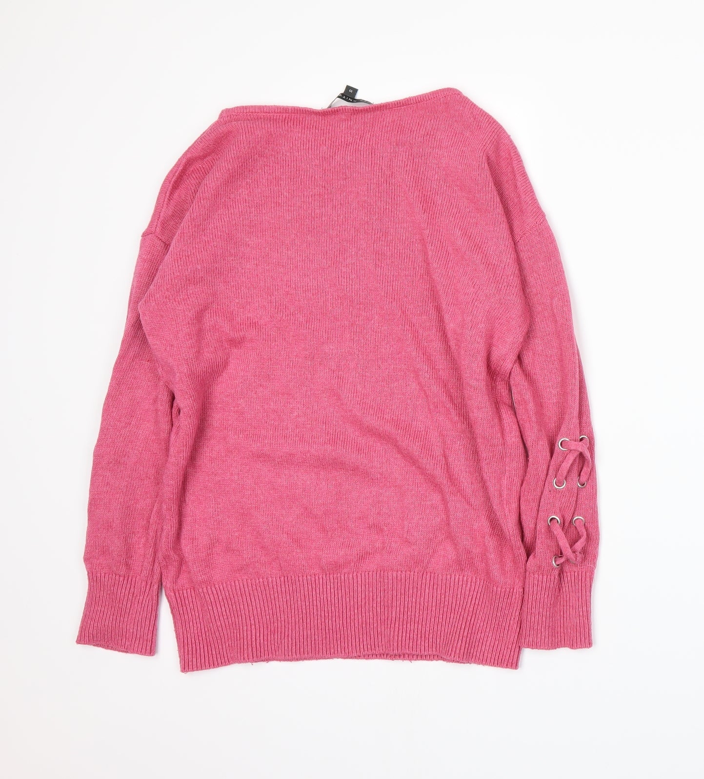 BHS Womens Pink  Knit Pullover Jumper Size 10