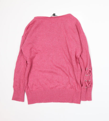 BHS Womens Pink  Knit Pullover Jumper Size 10