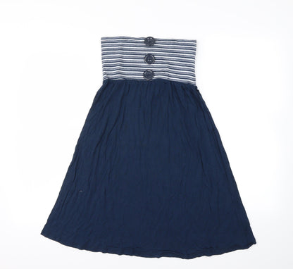 Baby Angel Womens Blue Striped  Mini  Size M