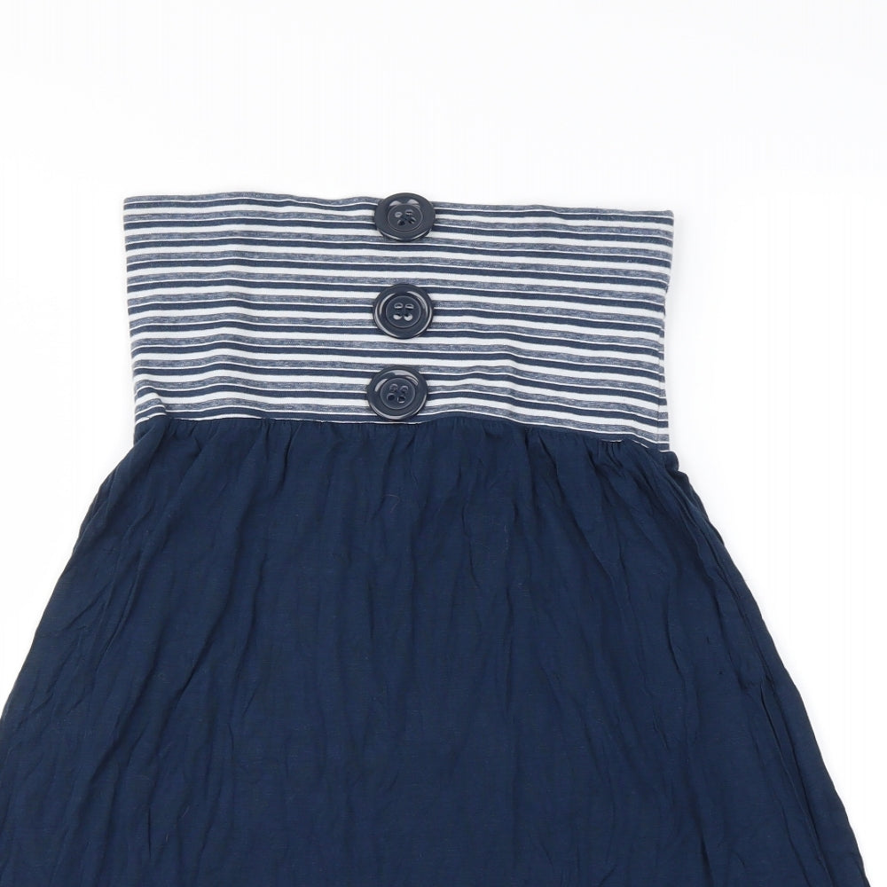 Baby Angel Womens Blue Striped  Mini  Size M