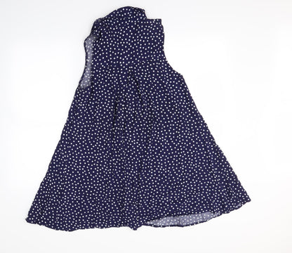 Sportsgirl Womens Blue Polka Dot  Mini  Size 8