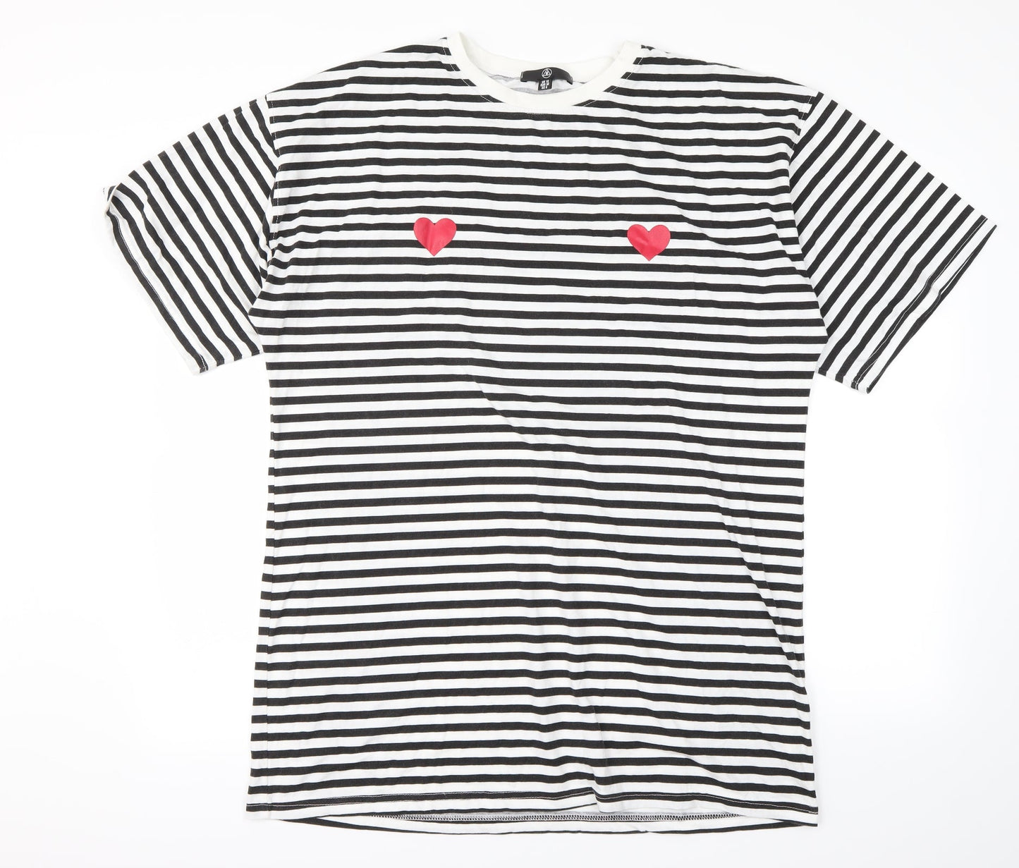 Womens UK Size 10 Missguided Black Basic T-Shirt