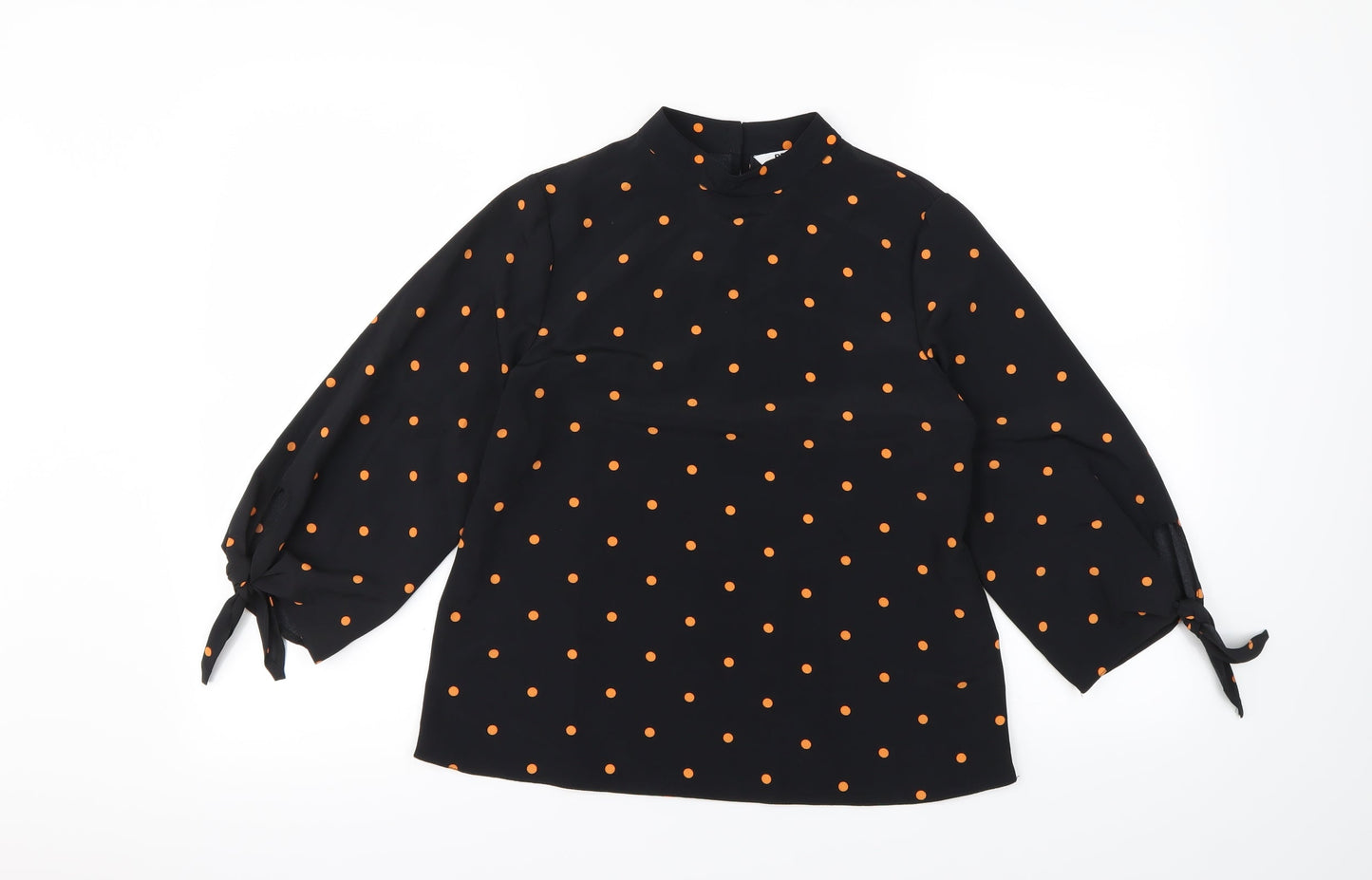 Womens UK Size 6 Preworn Black Basic Blouse
