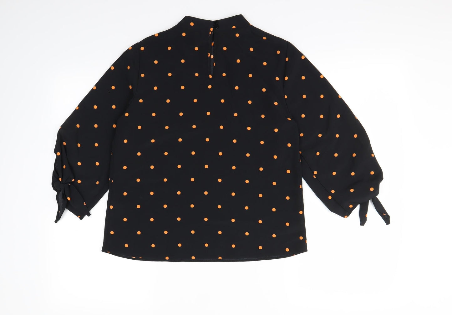 Womens UK Size 6 Preworn Black Basic Blouse