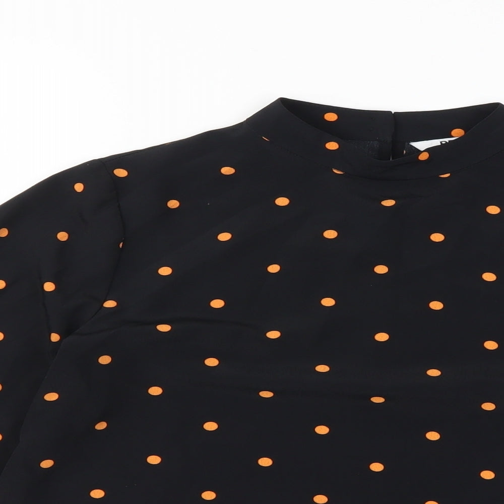 Womens UK Size 6 Preworn Black Basic Blouse
