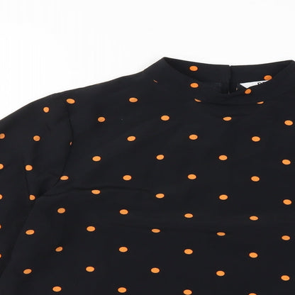 Womens UK Size 6 Preworn Black Basic Blouse
