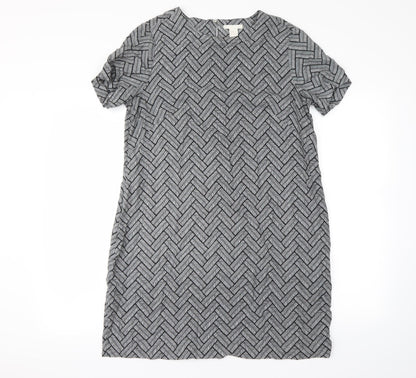 H&M Womens Multicoloured Geometric  Mini  Size 10