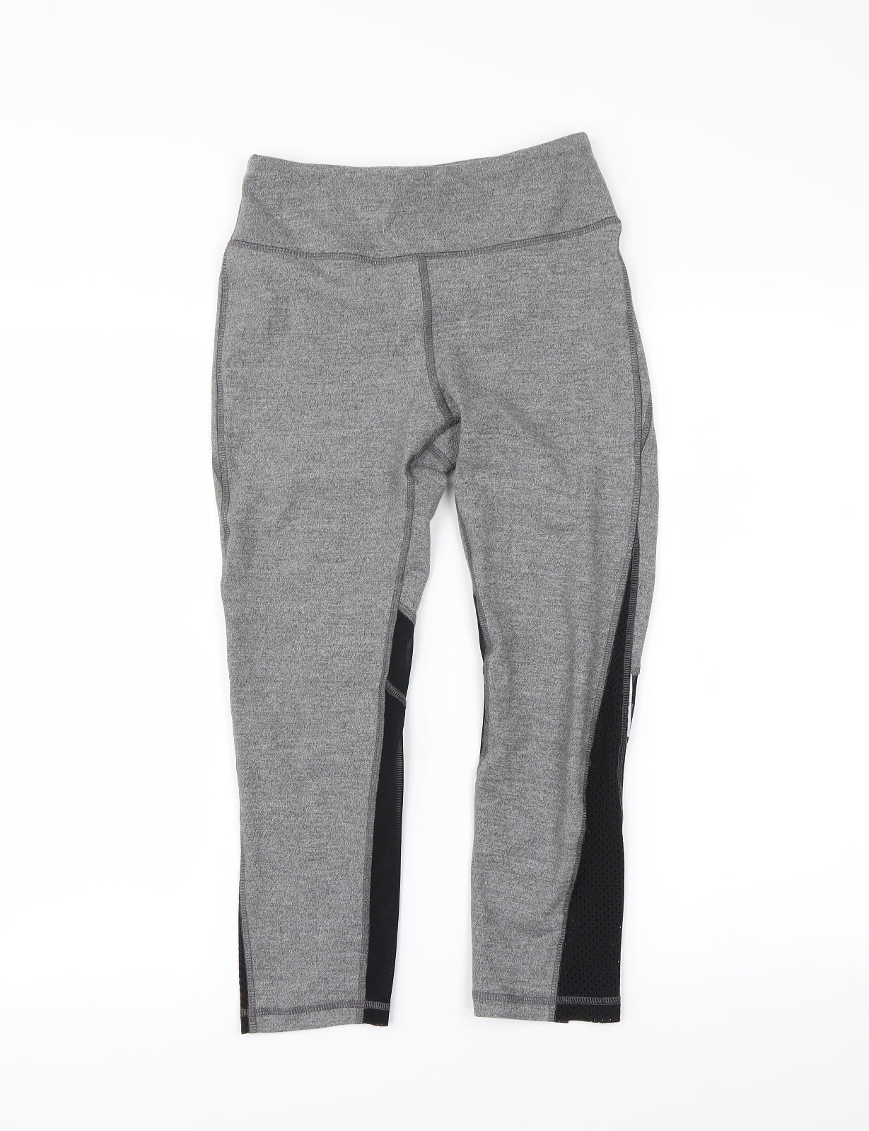 Womens UK Size S Preworn  Cropped Grey Leggings