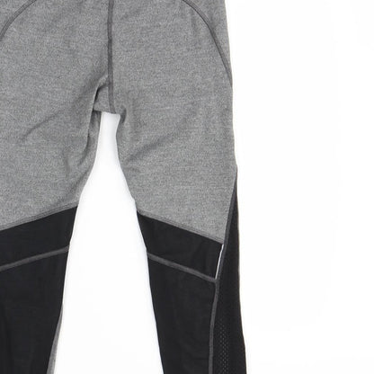 Womens UK Size S Preworn  Cropped Grey Leggings