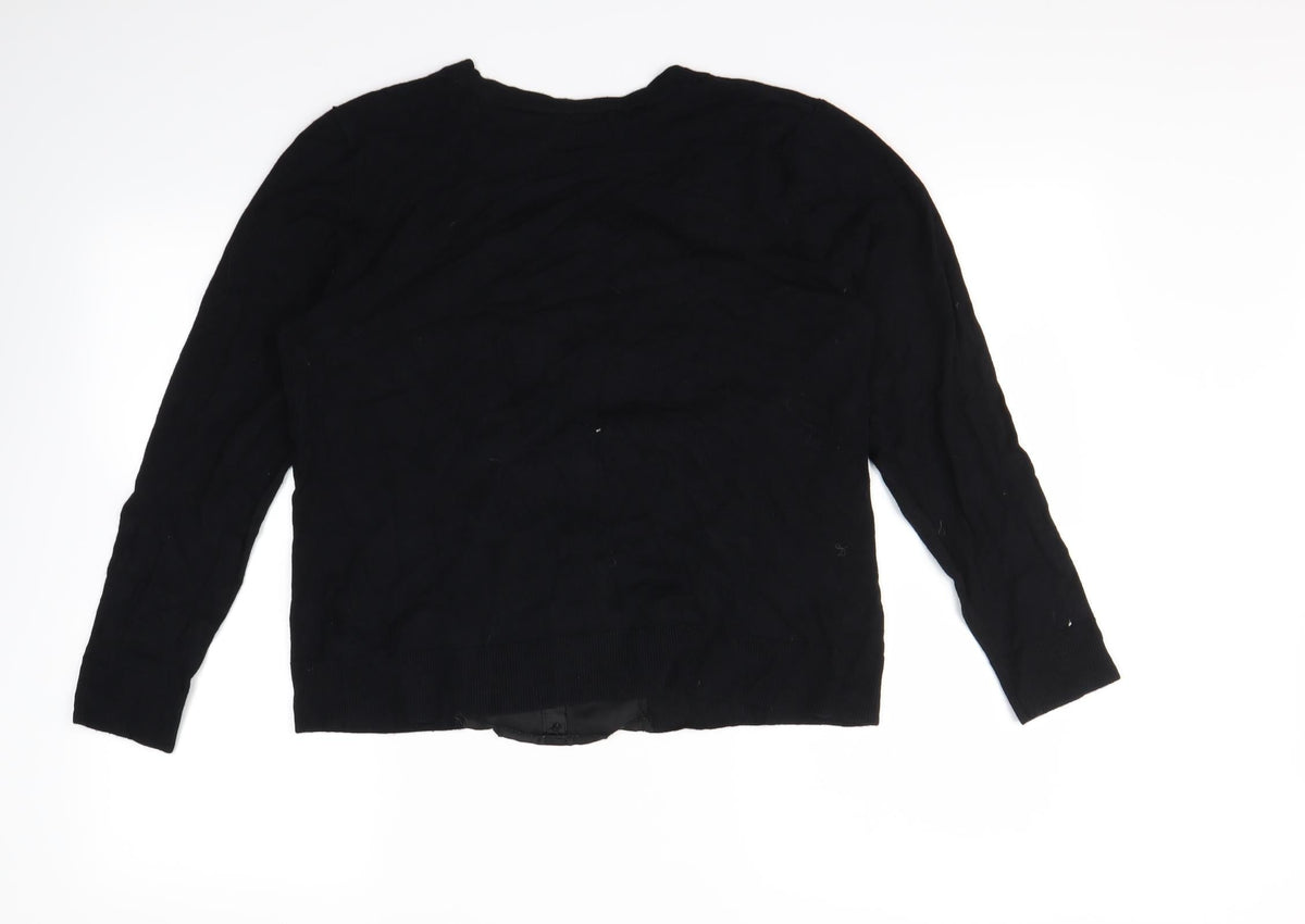 Bonmarché Womens Black   Pullover Sweatshirt Size M