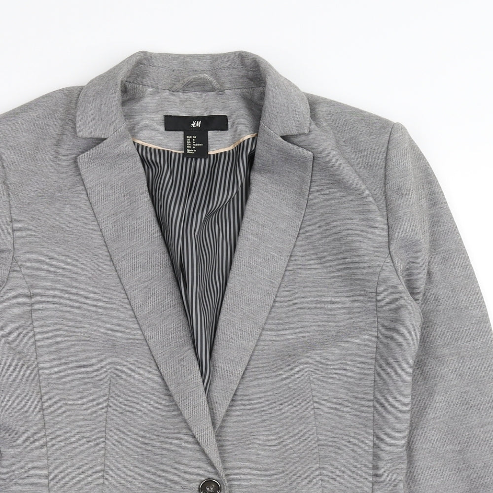 Womens UK Size 36 H&M Regular Grey Blazer