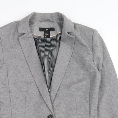 Womens UK Size 36 H&M Regular Grey Blazer