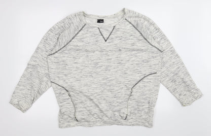Sparkle & Fade Womens White   Pullover Jumper Size S
