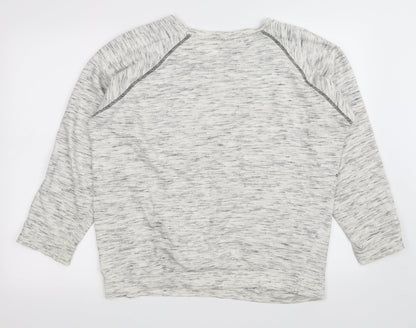 Sparkle & Fade Womens White   Pullover Jumper Size S