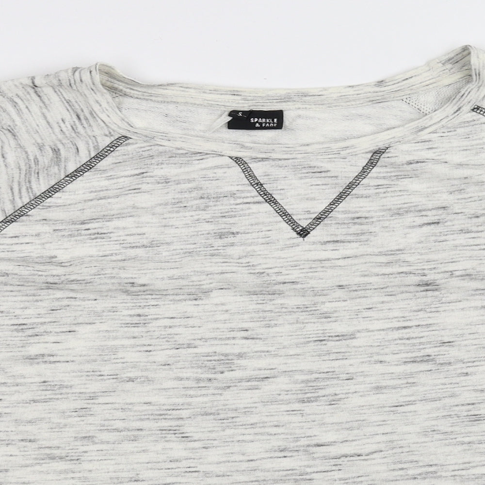 Sparkle & Fade Womens White   Pullover Jumper Size S