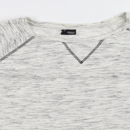 Sparkle & Fade Womens White   Pullover Jumper Size S