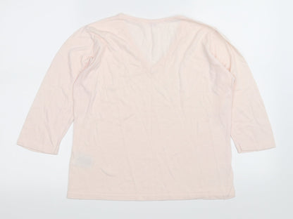 clothes Womens Pink   Pullover Jumper Size L