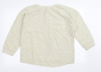 Topshop Womens Beige   Pullover Jumper Size 14