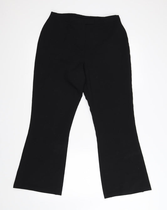 Womens UK Size 10 Dorothy Perkins Regular Fit  Black Trousers
