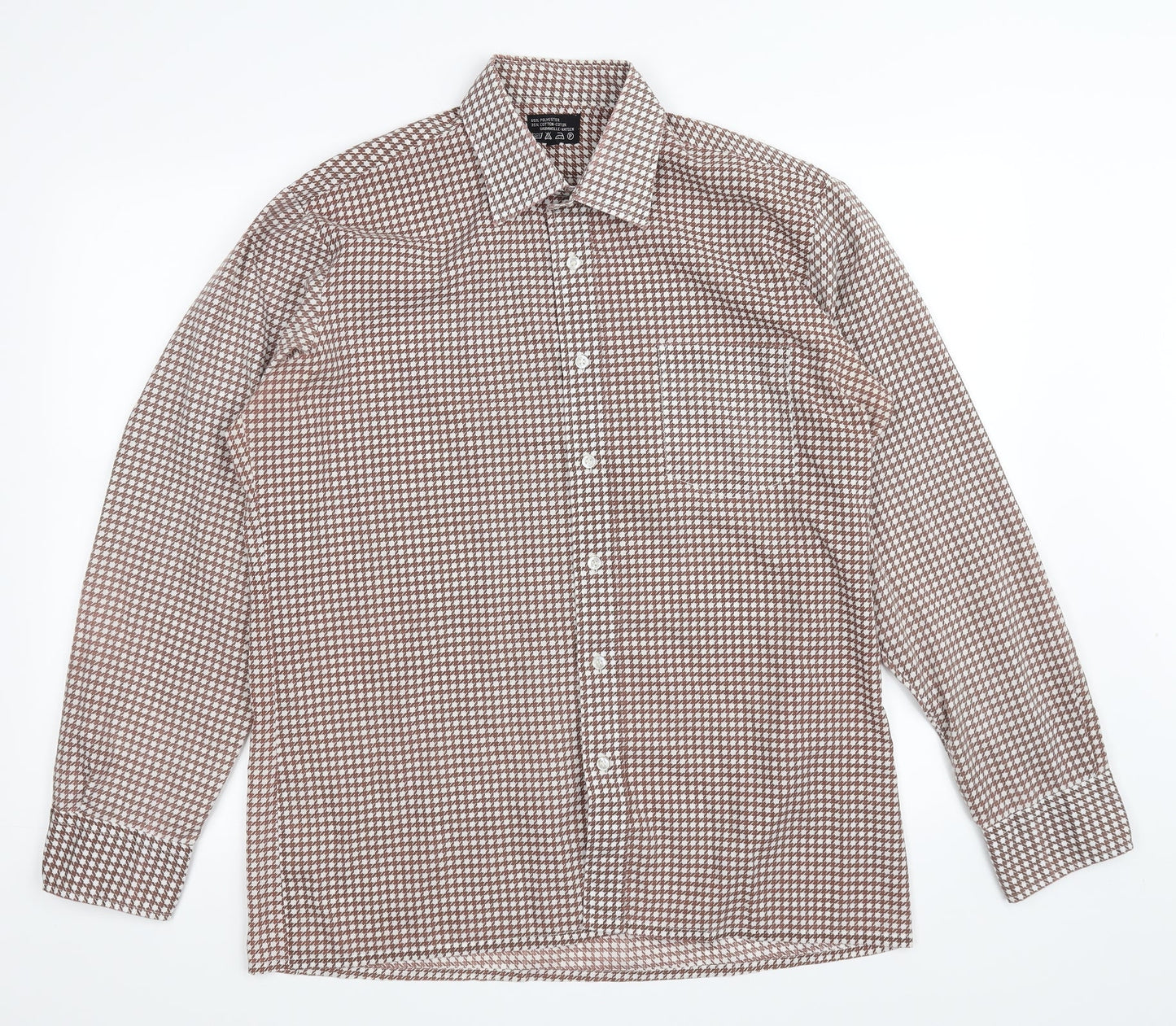 Womens UK Size 40 Preworn Brown Basic Button-Up