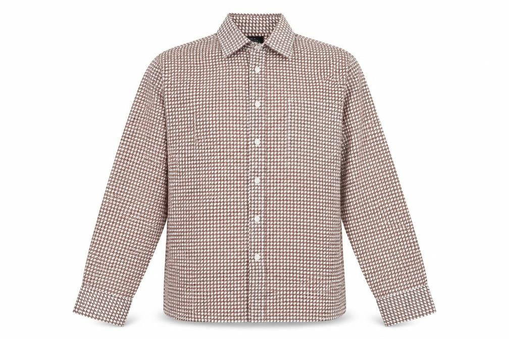Womens UK Size 40 Preworn Brown Basic Button-Up