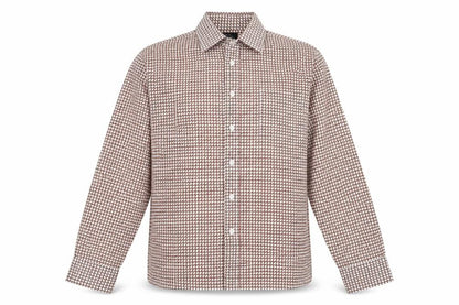 Womens UK Size 40 Preworn Brown Basic Button-Up