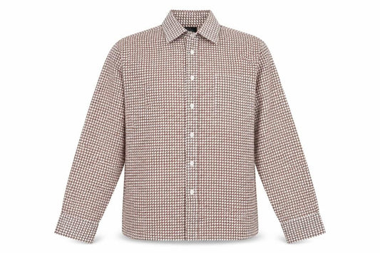 Womens UK Size 40 Preworn Brown Basic Button-Up