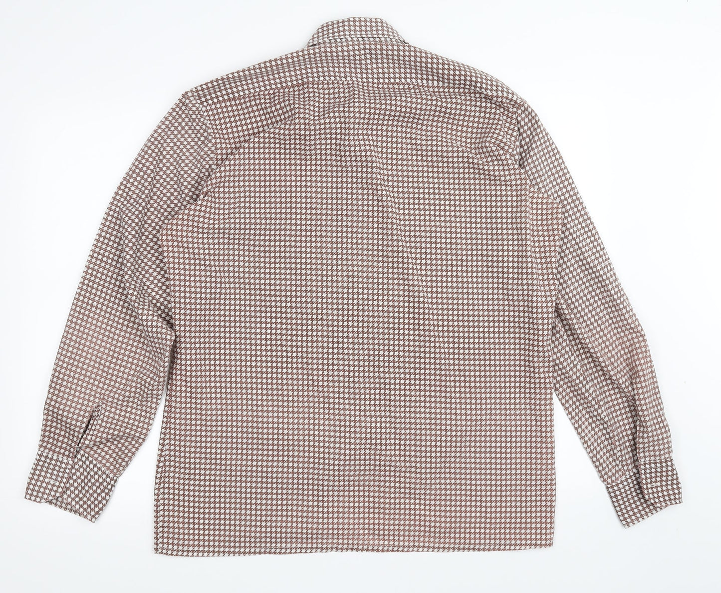 Womens UK Size 40 Preworn Brown Basic Button-Up
