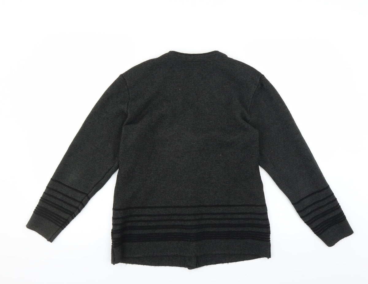 BHS Womens Grey   Cardigan Jumper Size 10