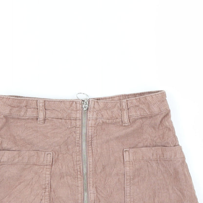 Womens UK Size 6 Topshop Mini Corduroy Skirt