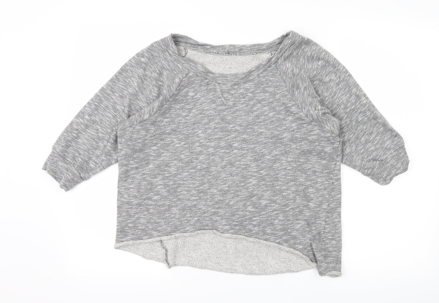 Preworn Girls Grey  Jersey Pullover Sweatshirt Size 12 Years