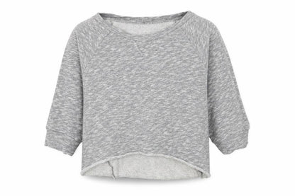 Preworn Girls Grey  Jersey Pullover Sweatshirt Size 12 Years