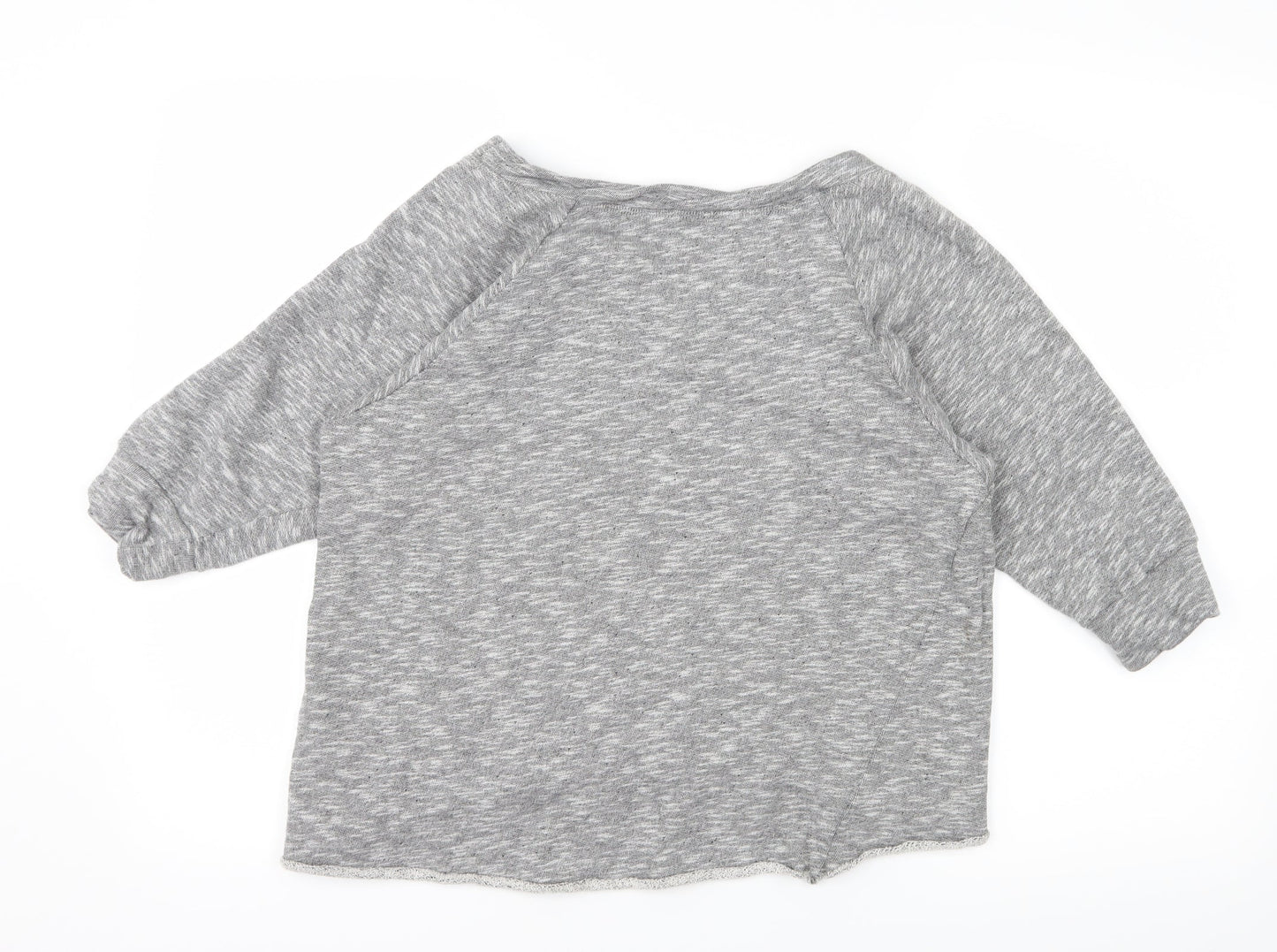 Preworn Girls Grey  Jersey Pullover Sweatshirt Size 12 Years