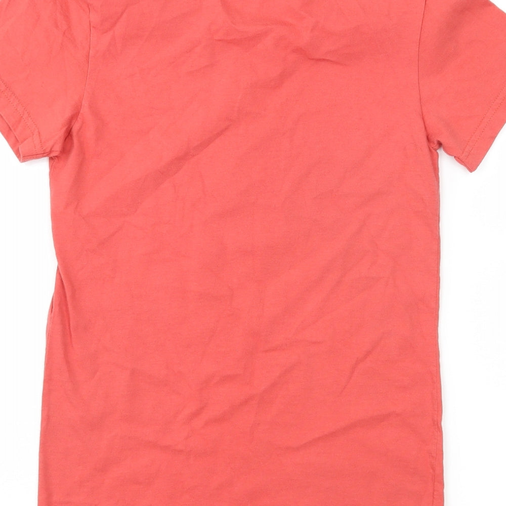 Womens UK Size S American Apparel Red Basic T-Shirt