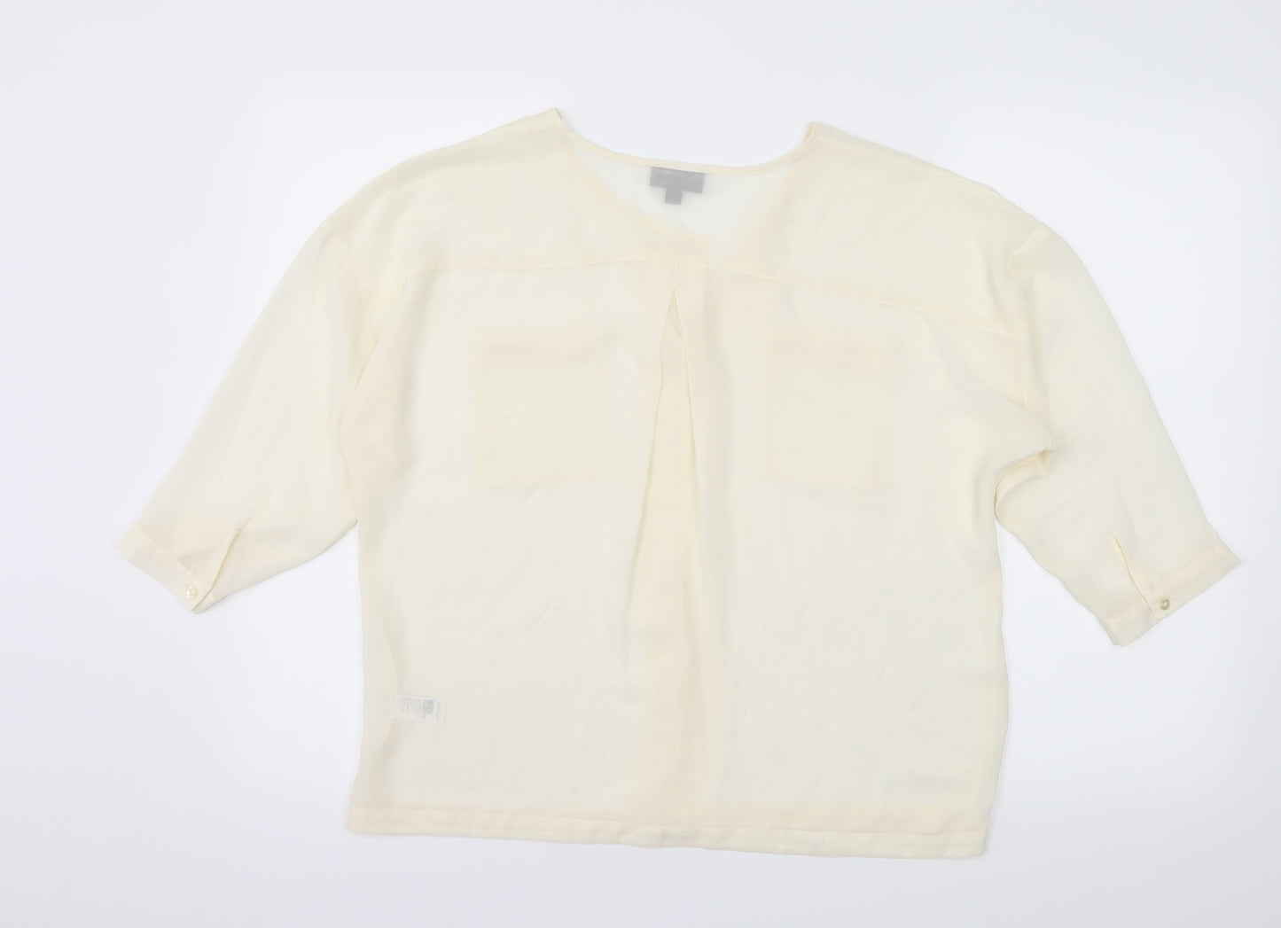Womens UK Size 8 Topshop White Basic Blouse