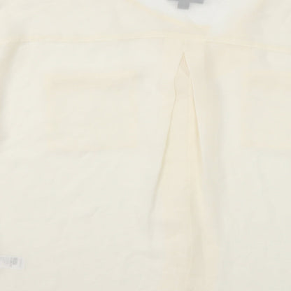 Womens UK Size 8 Topshop White Basic Blouse