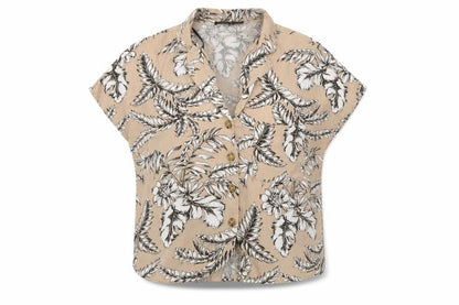 Primark Womens Beige Floral  Basic Blouse Size 6