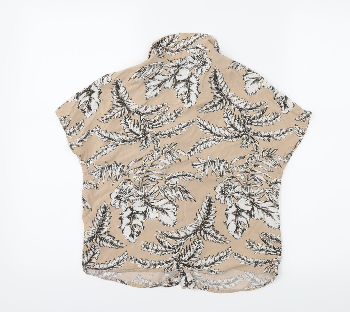 Primark Womens Beige Floral  Basic Blouse Size 6