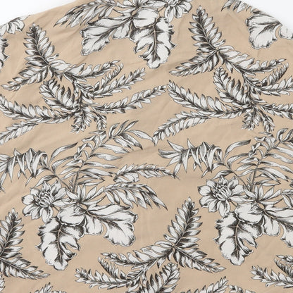 Primark Womens Beige Floral  Basic Blouse Size 6